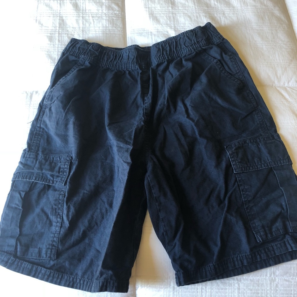 Boys blue cargo shorts